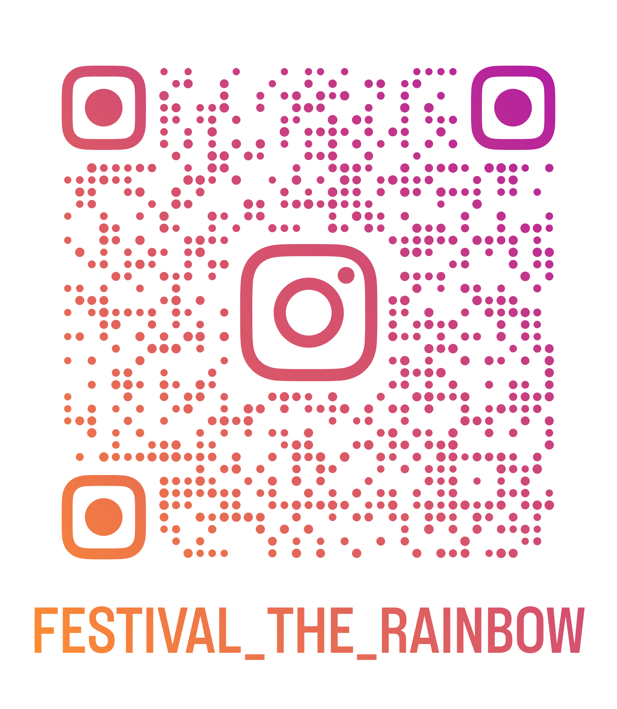 インスタグラムアカウント @festival_the_rainbow のQRコード